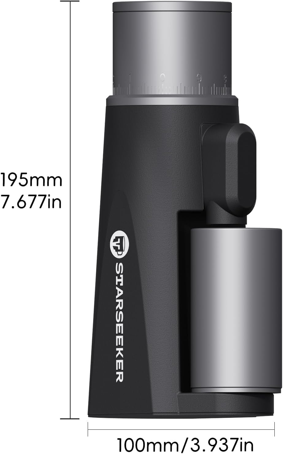 STARSEEKER EDGE mini Portable Coffee Grinder -Pocket Sized Conical Burr Grinder with 2600mAh Battery & 0.1mm Stepless Adjustment for Espresso, Pour Over, Cold Brew, Camping, Travel, Home & Office Use