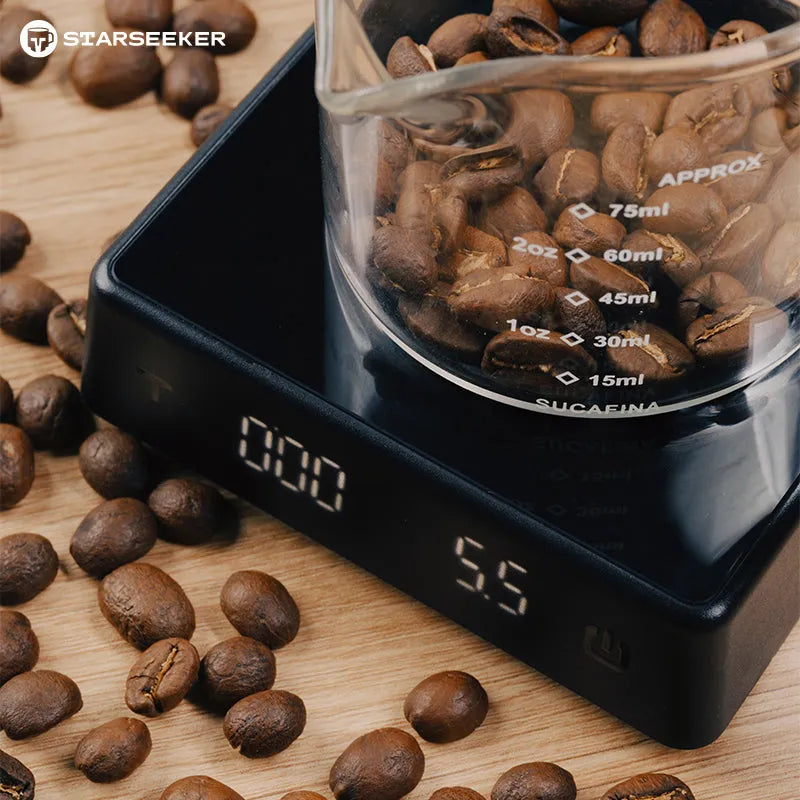 STARSEEKER Electronic Scale Coffee Bean Weighing Platform - Smart Mini Portable Scale