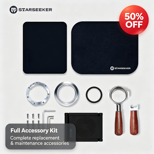 STARSEEKER Professional Italian Accessories Bottomless 58mm Handle Set for Super58