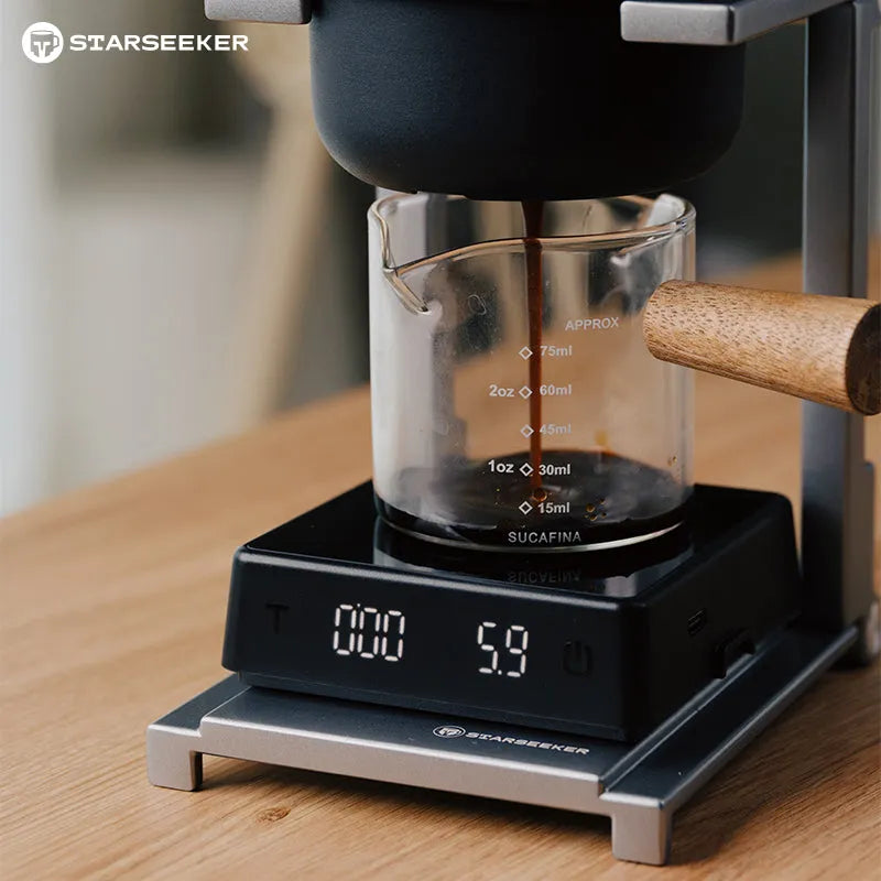 STARSEEKER Electronic Scale Coffee Bean Weighing Platform - Smart Mini Portable Scale