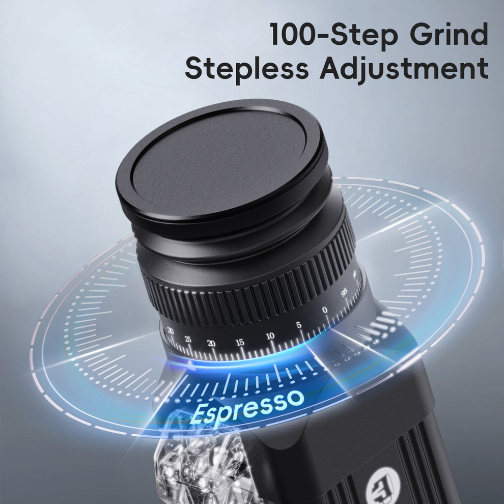 STARSEEKER E64 Electric Coffee Grinder 64MM Espresso Titanium Flat burr Stepless Fineness Adjustment Home Bean Grinder