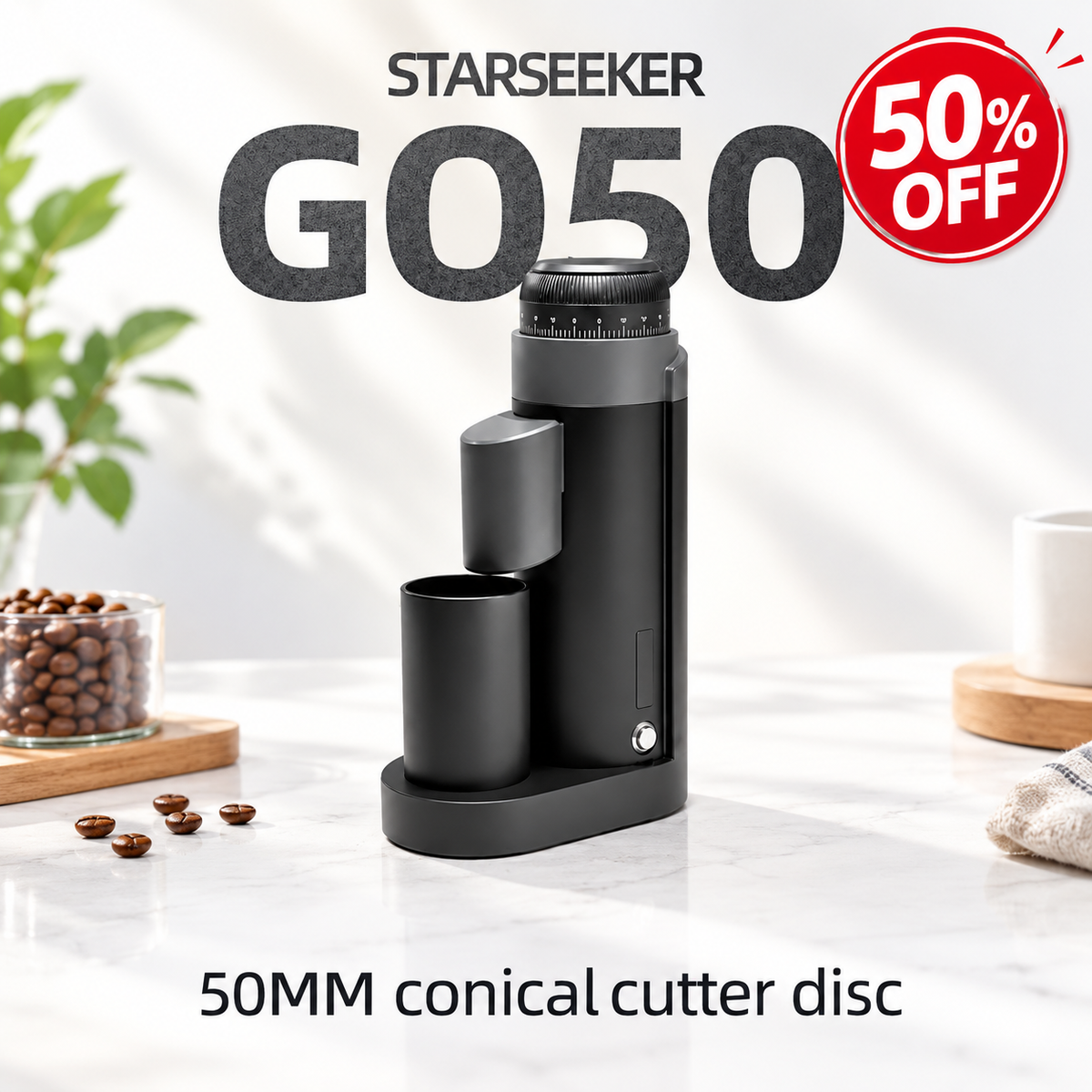 STARSEEKER Go50 Electric Portable Coffee Grinder