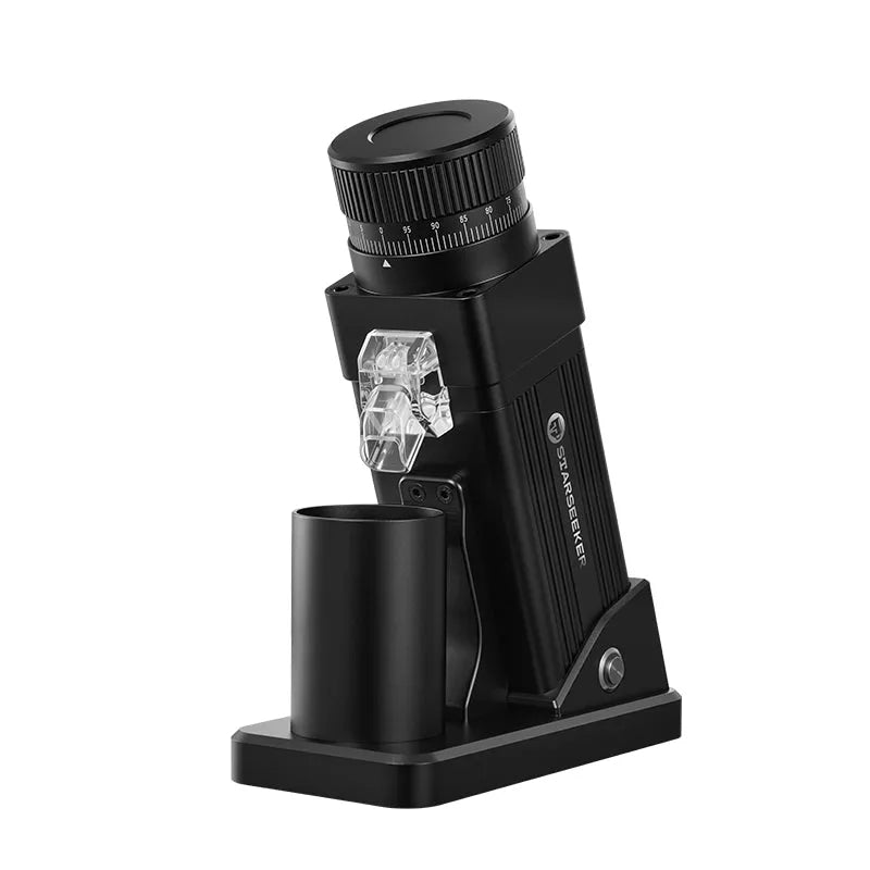 STARSEEKER E55 Pro Electric Coffee Grinder, 55mm Titanium Conical Burr - Professional Espresso Grinder with Stepless Adjustment & Anti-Static Tech, for Home, Office, Café Use