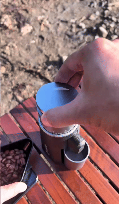 STARSEEKER EDGE mini Portable Coffee Grinder -Pocket Sized Conical Burr Grinder with 2600mAh Battery & 0.1mm Stepless Adjustment for Espresso, Pour Over, Cold Brew, Camping, Travel, Home & Office Use