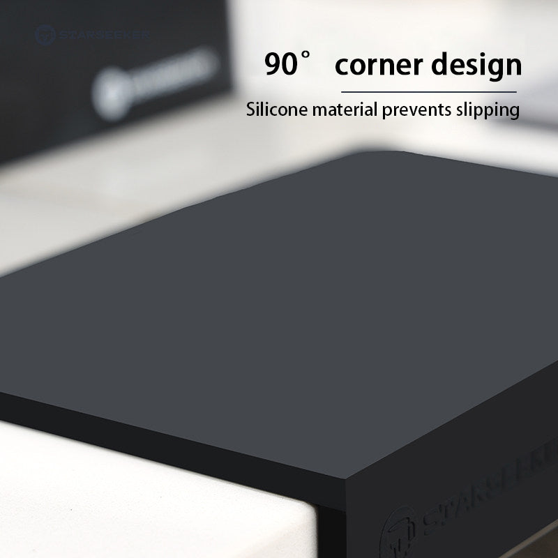 STARSEEKER Silicone Pad: Non-slip silicone pad for coffee tampers and countertops, 90° angle.