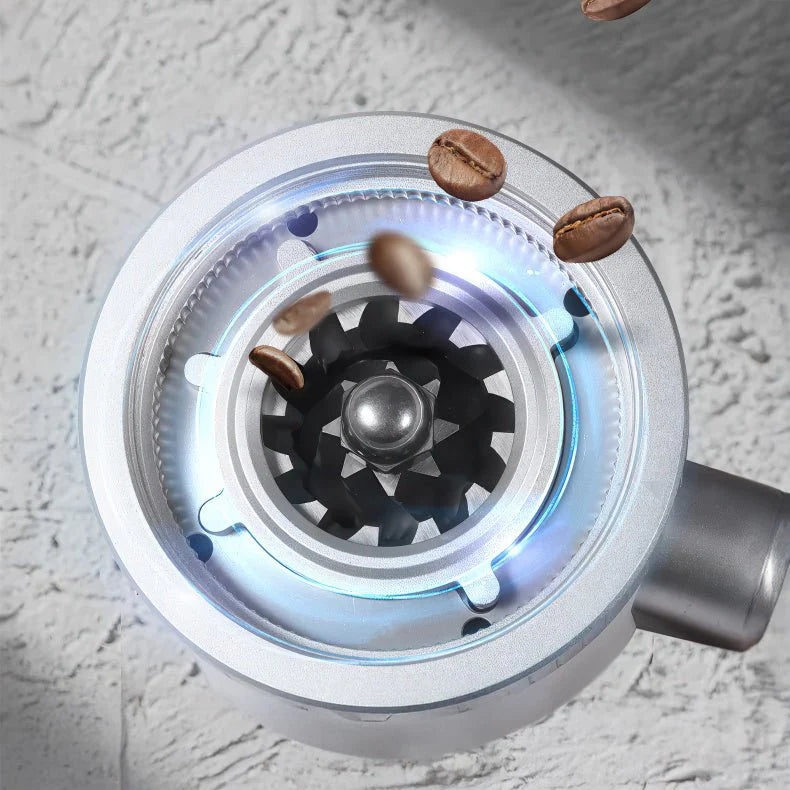 STARSEEKER EDGE63 Electric Coffee Grinder 63mm Cone Burr Espresso Brew Stepped fineness adjustment Bean Grinder Plasma Black