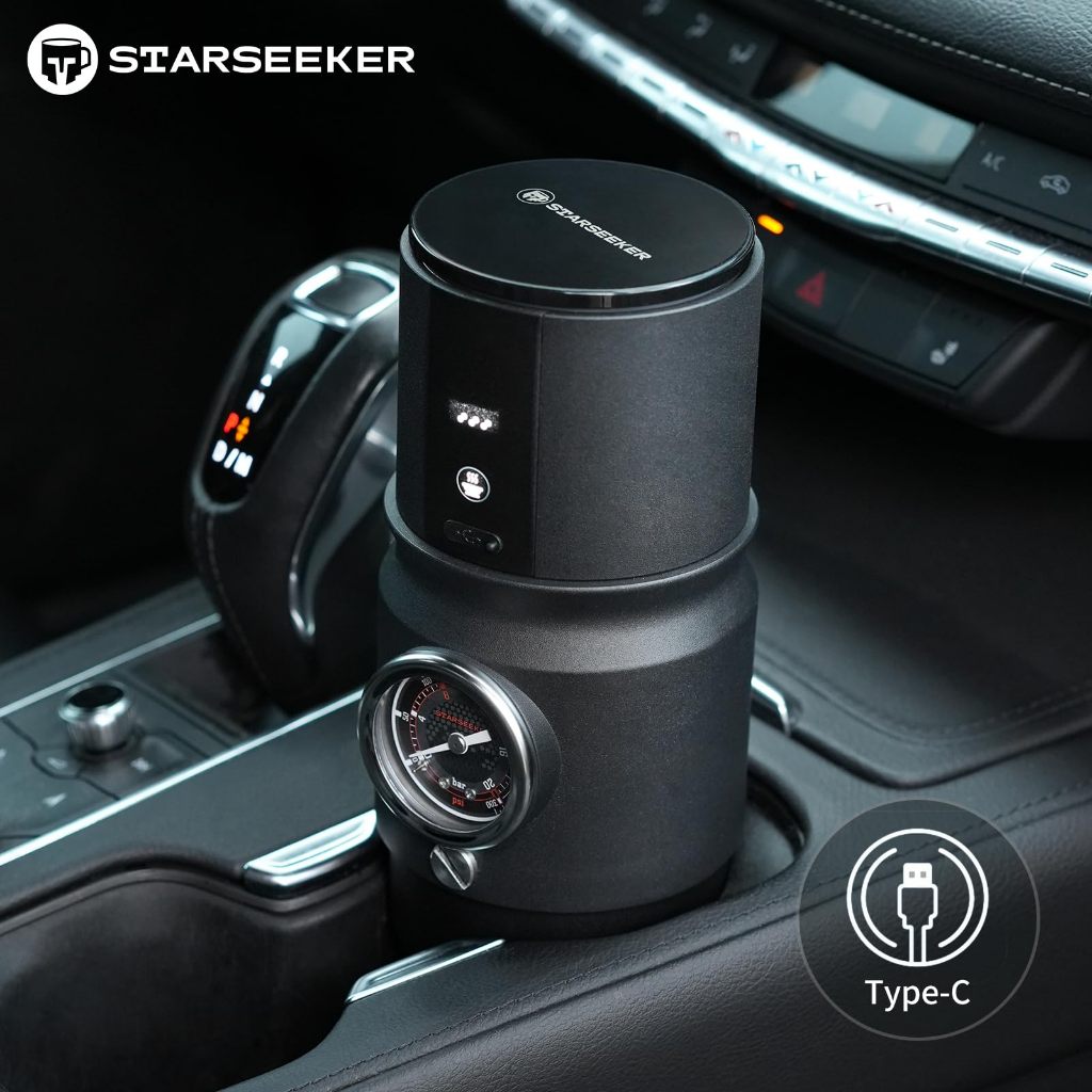 【Kit】STARSEEKER EDGE Mini Portable Electric Coffee Grinder and Super58 Portable Coffee Machine Set