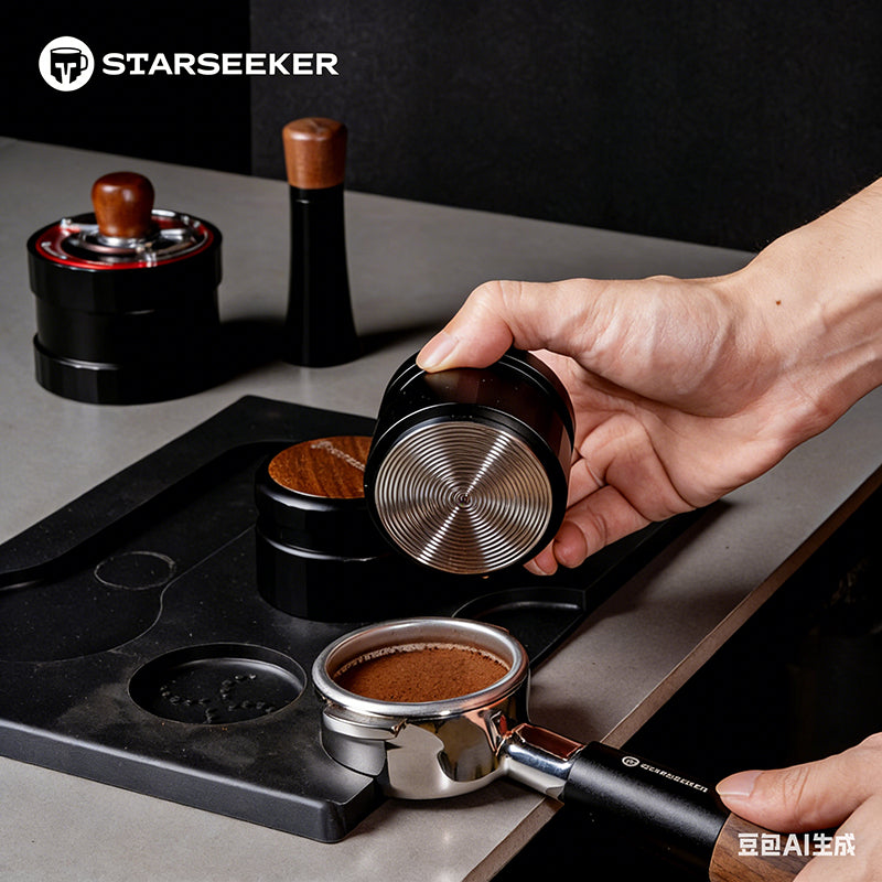 STARSEEKER Espresso Gravity Calibrated Tamper/Distributor, 51mm 53mm 58mm