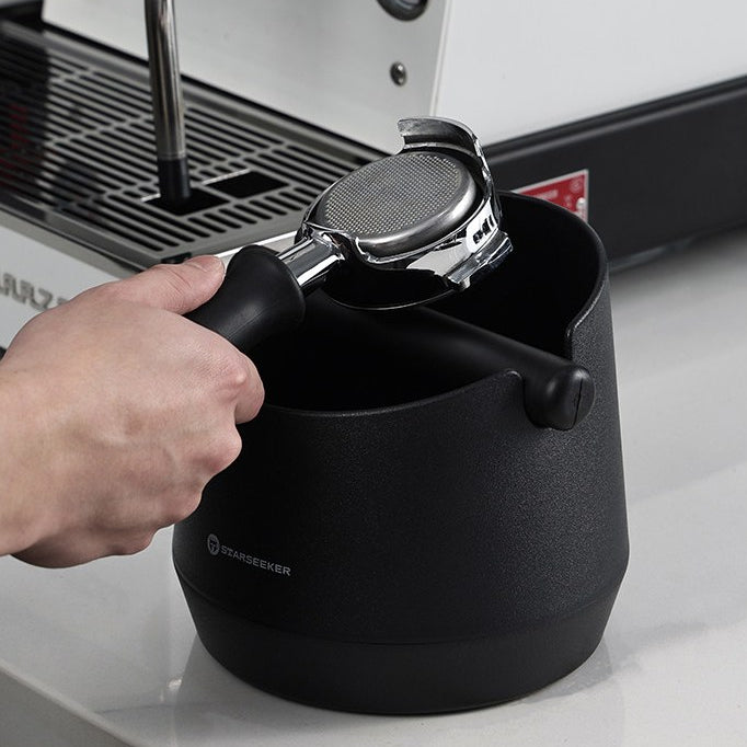 Starseeker Home Mini Coffee Grounds Container, 0.8L/1.2L, made of rubber, quiet, large capacity, holds 12-15 cups of coffee grounds. Coffee brewing accessory.
